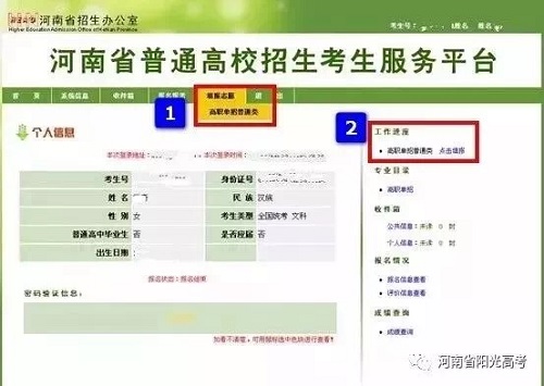 河南高职单招网上志愿填报今天启动！